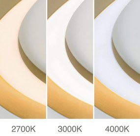 Plafoniera LED design circular MASCA D-60cm auriu mat