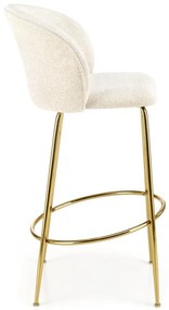 Scaun de bar tapitat H116 crem