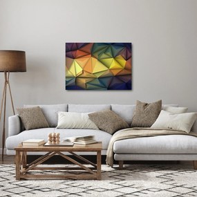 Tablou - Abstracție 3D poligonală (70x50 cm)
