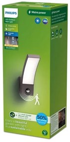 Aplică LED de exterior cu senzor Philips SPLAY LED/3,8W/230V IP44