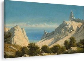 Tablou - Georg Emil Libert, View of Sommerspiret, the Cliffs of Møn, reproducere (90x60 cm)