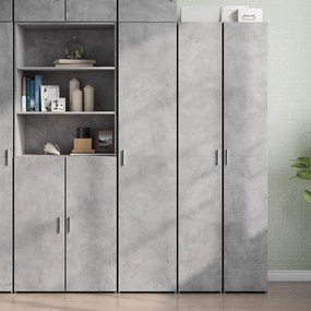 vidaXL Dulap înalt, gri beton, 40x42,5x185 cm, lemn prelucrat