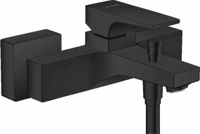 Baterie cada - dus Hansgrohe Metropol negru mat 18 cm