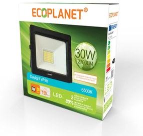 Proiector LED Ecoplanet, Slim Tablet SMD, 30W (200W), 2700LM, 220V, lumina rece 6500k, IP65 Lumina rece - 6500K