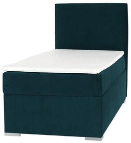 Pat boxspring, pat de o persoană, verde, 80x200, dreapta, SAFRA