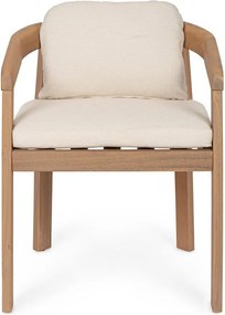 Scaun de grădină în culoare naturală din lemn masiv Pablo – Bizzotto