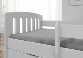 Pat Classic pentru copii - alb 160x80 cm pat fără spațiu de depozitare