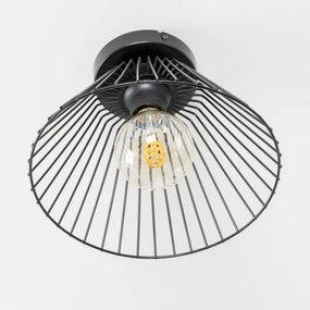 Brilagi - Plafonieră LED aplicată CERIA WIRE 1xE27/40W/230V Ø 21 cm negru