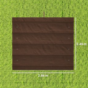 Outsunny Acoperiș Pergolă, Copertină Retractabilă pentru Soare, Protecție UV30+, 3 x 2.15m, Gri Închis | Aosom Romania