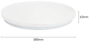 Brilagi - Plafonieră LED MILKY WAY, 24 W, 230 V, 3000 K, Ø 38 cm