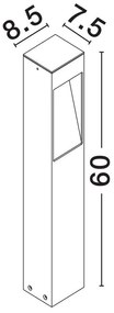 Stalp de exterior pentru terasa sau gradina, MADDI H-60cm