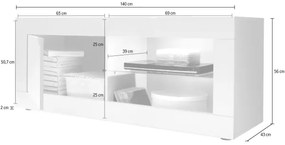 Comodă TV NERILA albă
