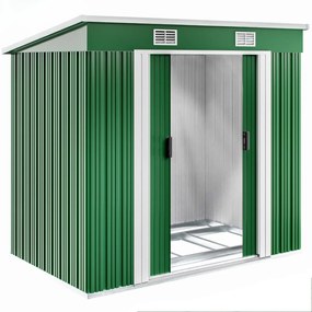 Depozit de unelte pentru grădină L, 196x122x182cm, verde Gardebruk