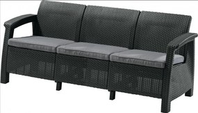 Canapea de grădină CORFU LOVE SEAT MAX, antracit