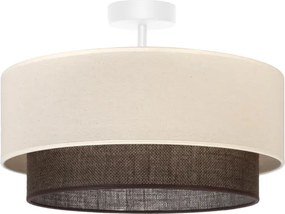 Brilagi - Plafonieră LED stil Boho, 1xE27/15W/230V, Ø 40 cm, crem/maro