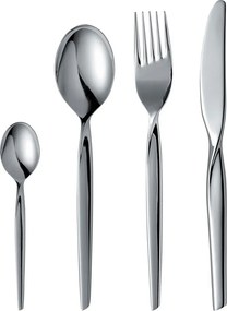 Tacâmuri argintii din oțel inoxidabil 16 buc. Twist – Gense