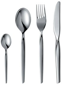 Tacâmuri argintii din oțel inoxidabil 16 buc. Twist – Gense