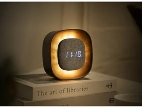 Ceas deșteptător digital Lumos Walnut – Gingko