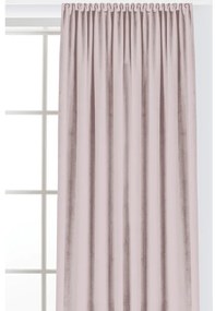 Draperie roz-deschis dimout (semi-opacă) din catifea 140x225 cm Velto – Filumi