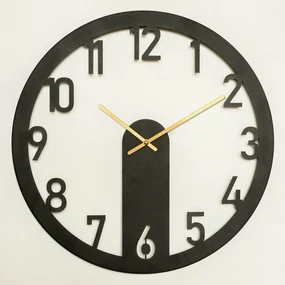 Ceas de perete Mood APS114, Black, 48 x 48 cm