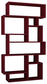 ETAJERA ALBERT, 96X25.5X168.5 CM, BORDO, PAL MELAMINAT 18 MM