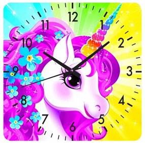 Ceas de perete unicorn