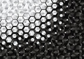 Fototapet - 3D  hexagon (254x184 cm)