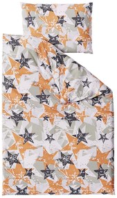 Lenjerie de pat din bumbac BROWN STARS alb Dimensiune lenjerie de pat: 70 x 90 cm | 140 x 200 cm