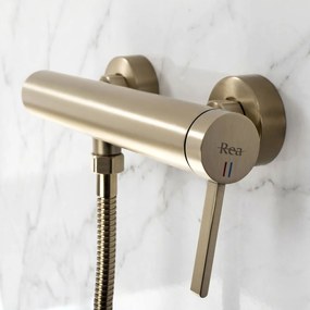 Baterie de duș REA Rivo Brush Gold