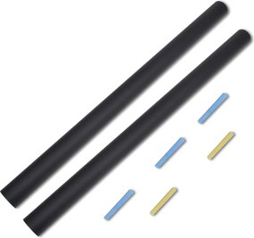 vidaXL Autocolant de perete tip tablă, 0,6 x 2 m, 2 role, cu cretă