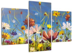 Tablou cu luncă înflorită (90x60 cm)