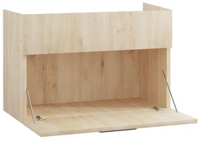 MEBLINE Dulap de baie montat pe perete LUPO / TIPO LP2 Stejar artisan / Alb Gloss