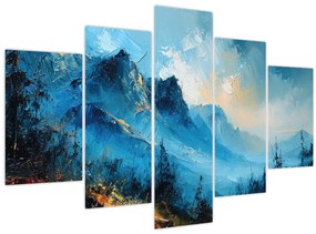 Tablou - Pictura munților (150x105 cm)