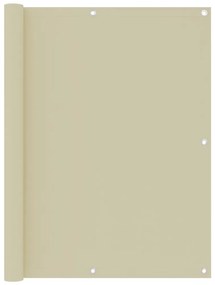 vidaXL Paravan de balcon, crem, 120 x 500 cm, țesătură oxford