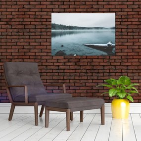 Tablou - lacul nordic înghețat (90x60 cm)