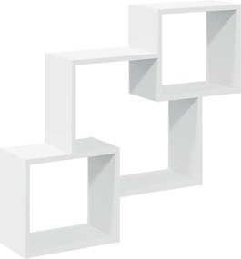 vidaXL Dulap de perete, alb, 78x18x71 cm, lemn prelucrat