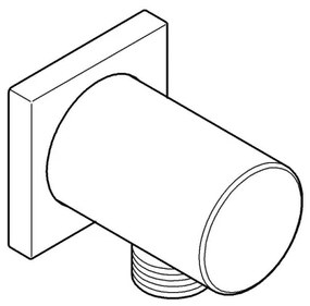 GROHE 27076000 - Cot de perete RAINSHOWER, crom lucios