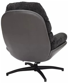 Fotoliu Giselle negru Tap.242/negru Tap.244