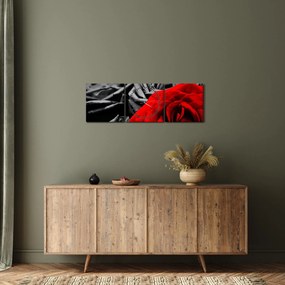 Tablou - Flori de trandafir (cu ceas) (90x30 cm)