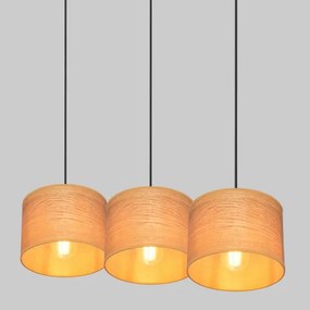 Lustră pe cablu ALBA 3xE27/15W/230V maro/negru