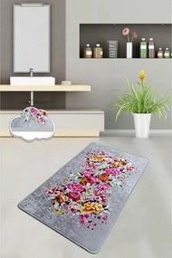 Covoras baie SOIL, 80x100 cm, forma dreptunghiulara, poliester, multic