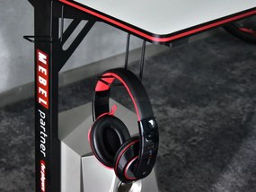 Masă PC Matts 160 (alb + negru). 1109782