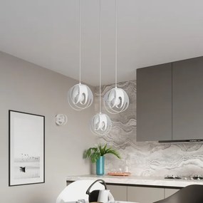 Lustră pe cablu TULOS 1xE27/60W/230V albă Sollux SL.1083