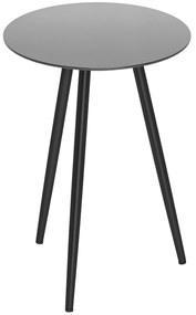 Outsunny Masă de cafea mică rotundă, masă de sprijin, blat din sticlă securizată, picioare ascuțite, cadru din oțel, Ø 40 x 50 cm, negru | Aosom Romania