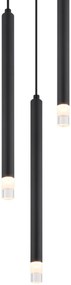 Lustra suspendata design minimalist BLAKE 3L negru