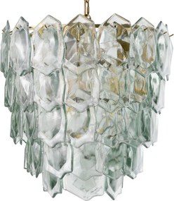 Candelabru LUX, Otel Alama Vintage, Sticla Transparenta, Elias