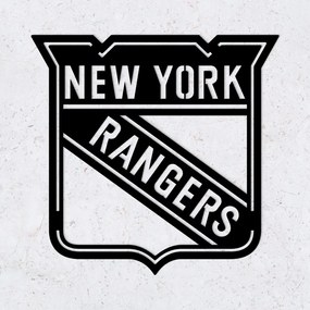 DUBLEZ | Logo hochei NHL din lemn - New York Rangers