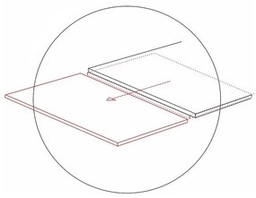 Masa de bucaterie Michel, negru / frasin