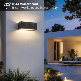Brilagi - Aplică LED de perete pentru exterior DONNANI LED/7W/230V 20 cm neagră IP44