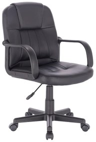 Scaun de birou Cooper, piele ecologica, negru